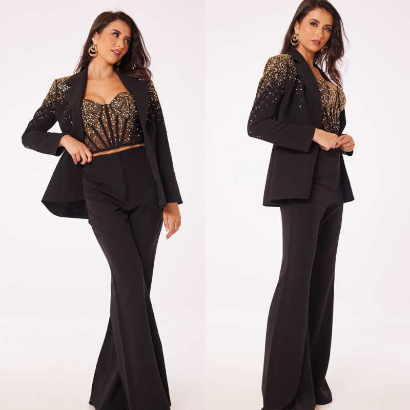 Women Formal Wear Designers - Einzigartiges Design Damenanzüge 2-teilig Jacke Hose