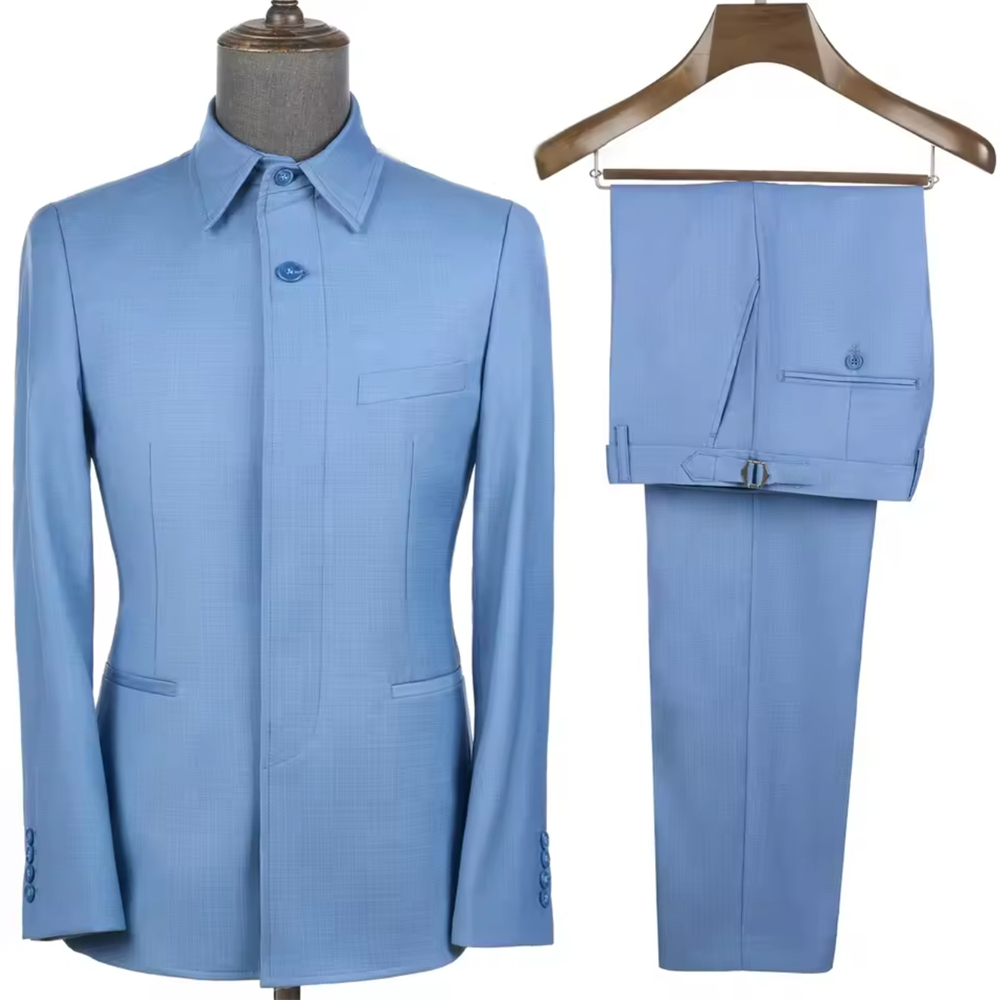 Tailored Coat Wool - Maßgeschneiderte Safari-Anzüge für Herren, 2-teilig, lässige