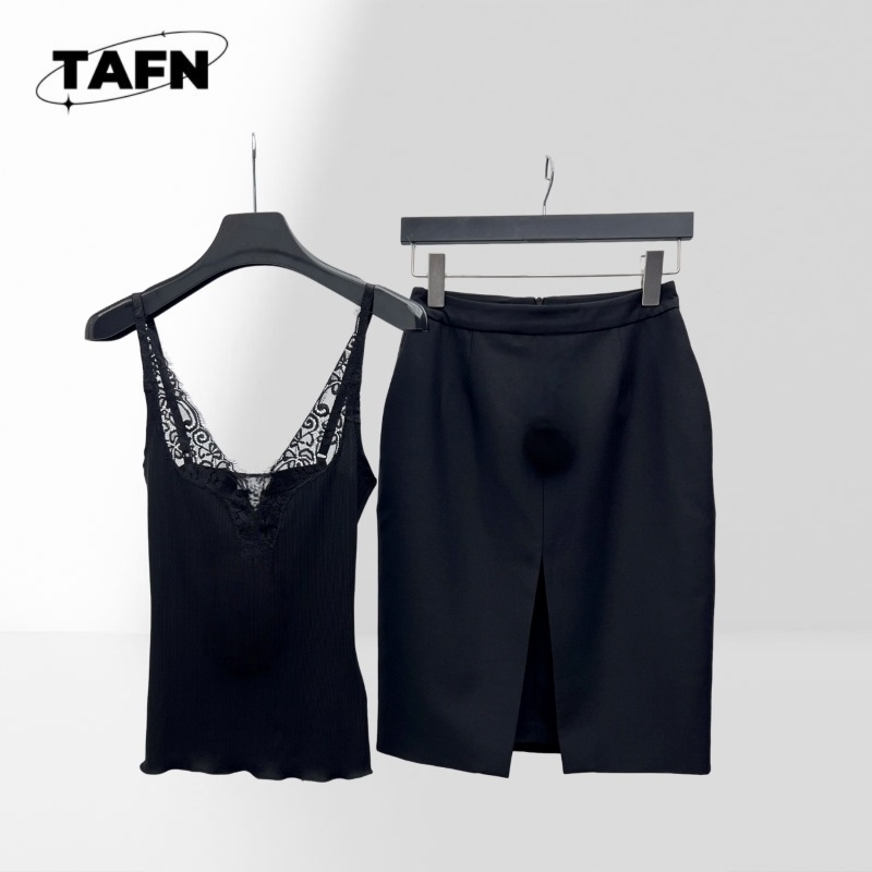Women Formal Event Wear - Fashion-Forward Damen-Rock- und Top-Set, einfach zu