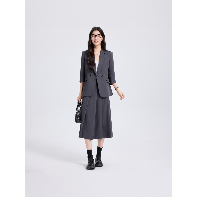Women'S Formal Wear Pants Suit - Marineblauer Damenanzug für Frühling und Herbst,