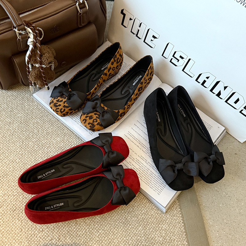 Women Formal Wear With Shoes - Mehrfarbige Wildleder-Ballerinas für Damen, bequem mit