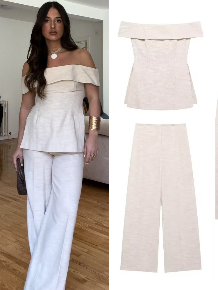 Women'S Formal Wear Pants - HH Damen-Hose mit hoher Taille und