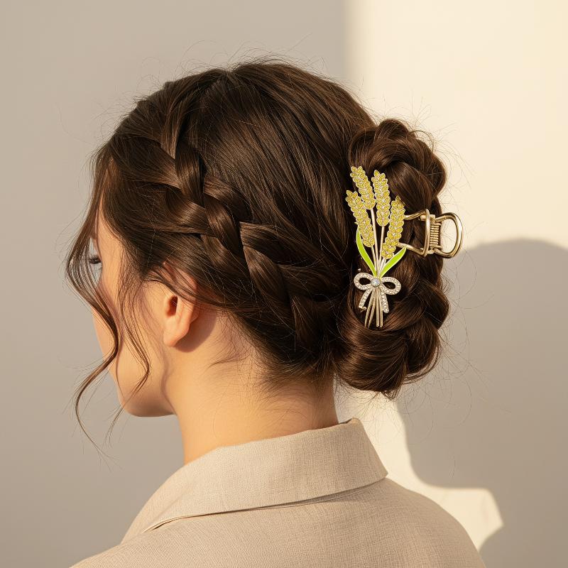 Haarklammer im Weizenähnlichen – Women Formal Wear Designers Bewertung und Preis