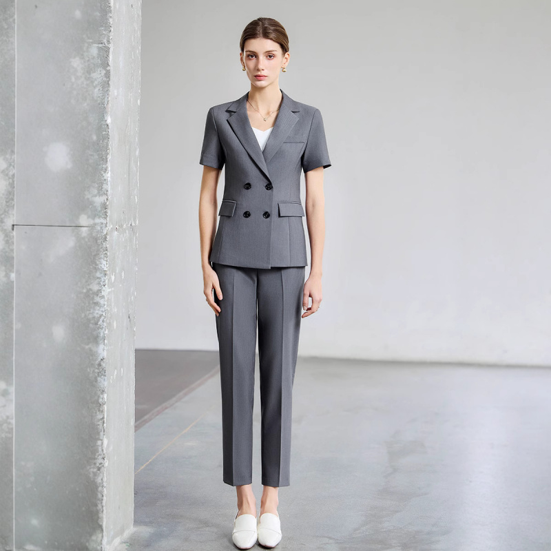 Damen Sommer-Kurzarm-Anzug 202 – Women Formal Wear Shirt And Pant Bewertung und Preis