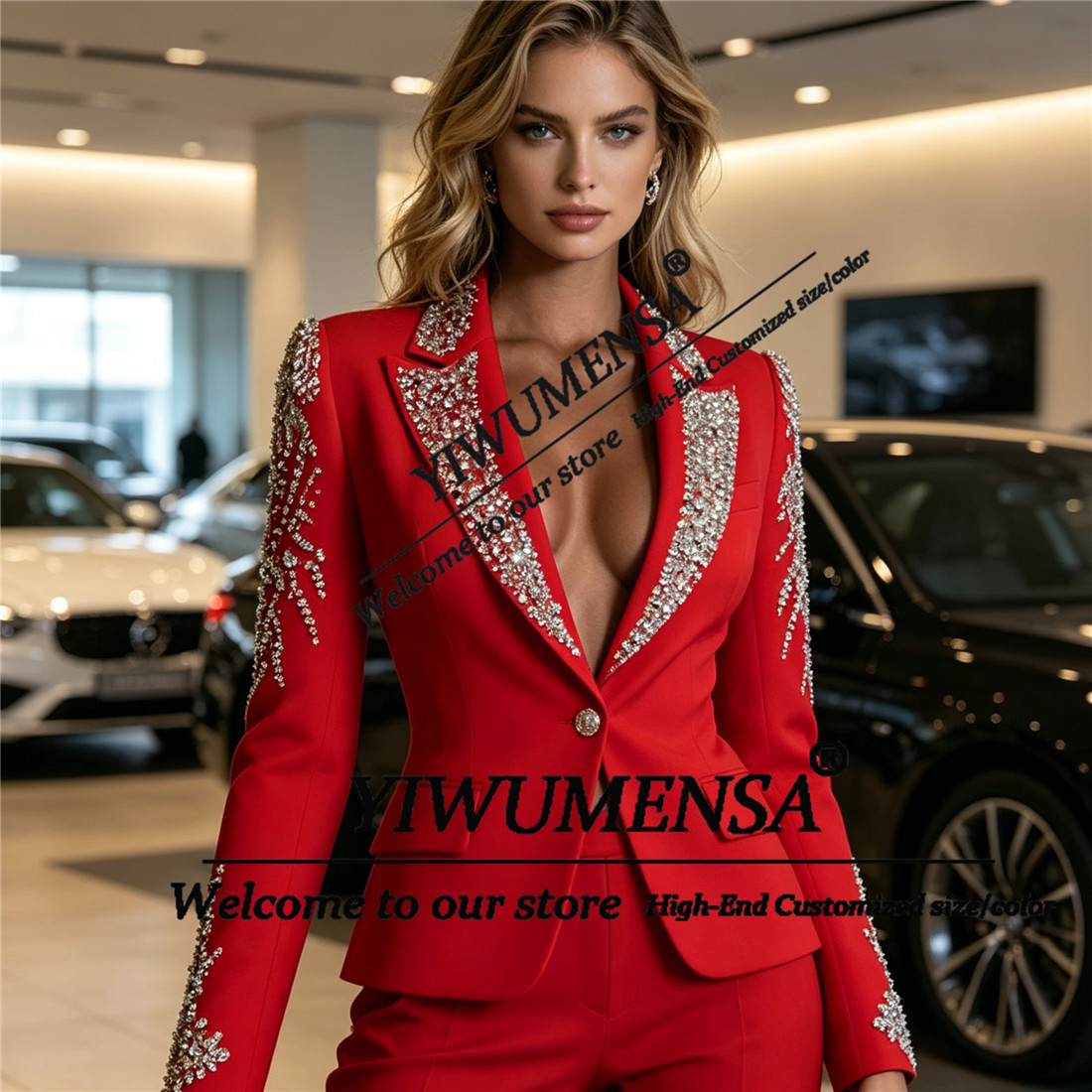 Luxuriöse Damenanzüge 2-teilig – Women'S Formal Wear Pants Suit Bewertung und Preis