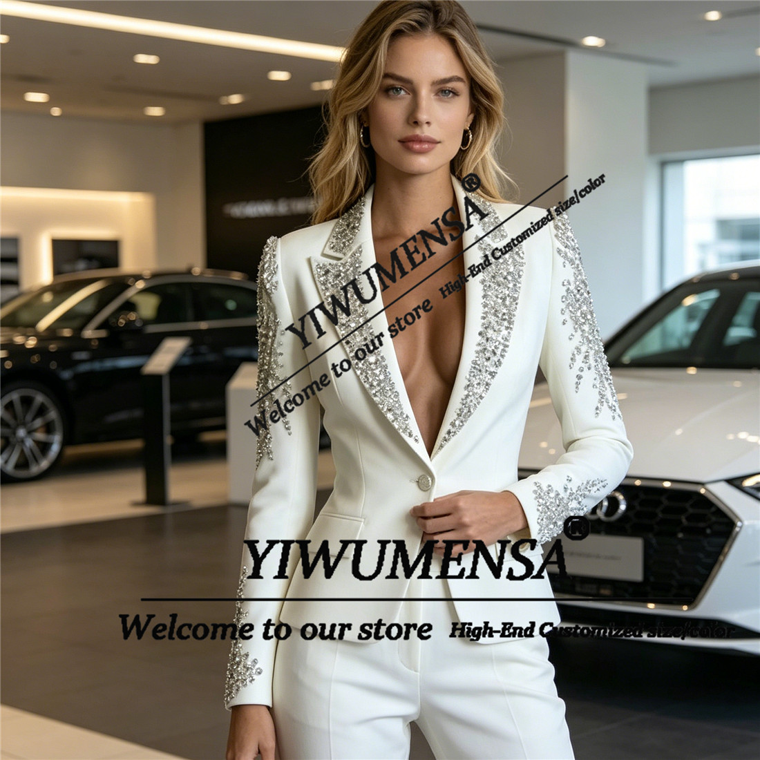 Luxuriöse Damenanzüge 2-teilig – Women'S Formal Wear Pants Suit Bewertung und Preis
