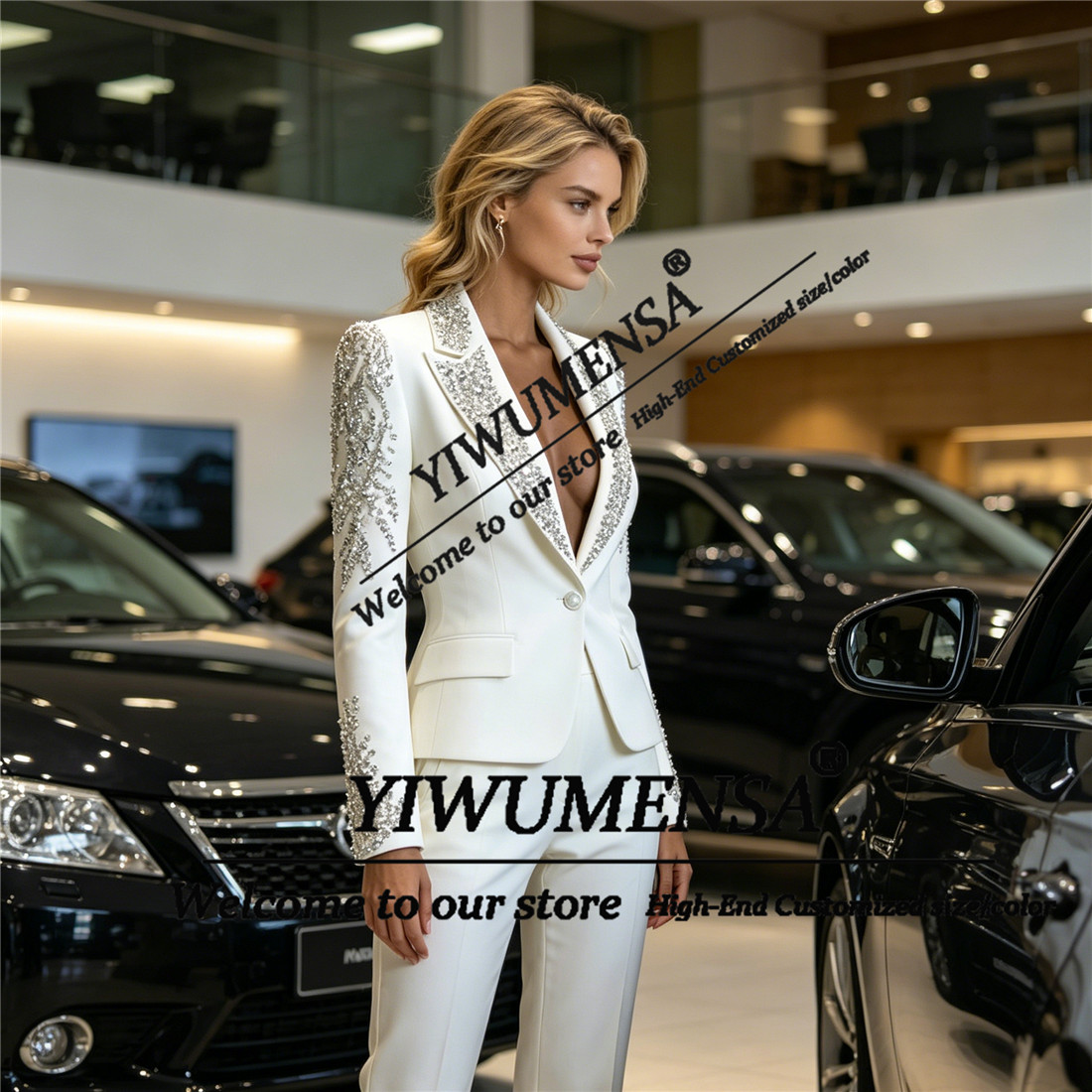 Luxuriöse Damenanzüge 2-teilig – Women'S Formal Wear Pants Suit Bewertung und Preis