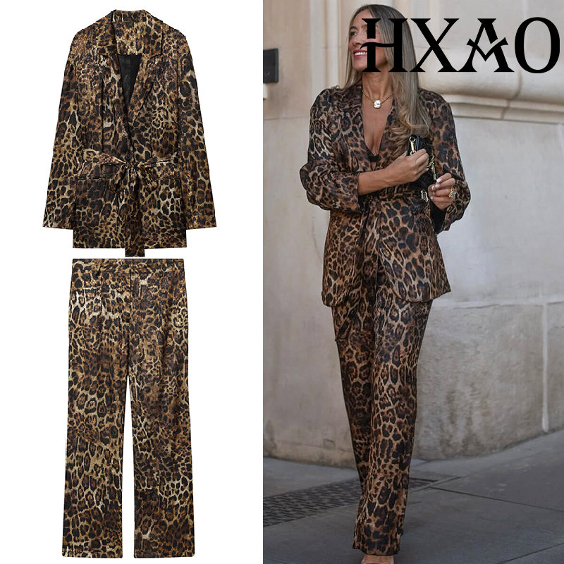 HXAO Leoparden-Hosen-Sets, 2-t – Women'S Formal Wear Pants Bewertung und Preis