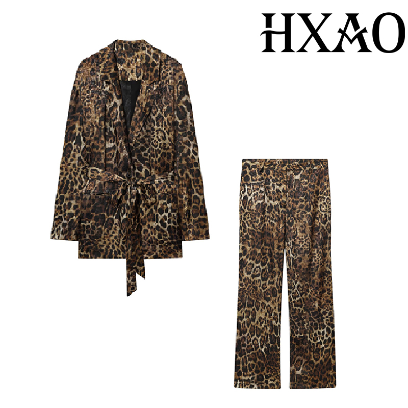 HXAO Leoparden-Hosen-Sets, 2-t – Women'S Formal Wear Pants Bewertung und Preis