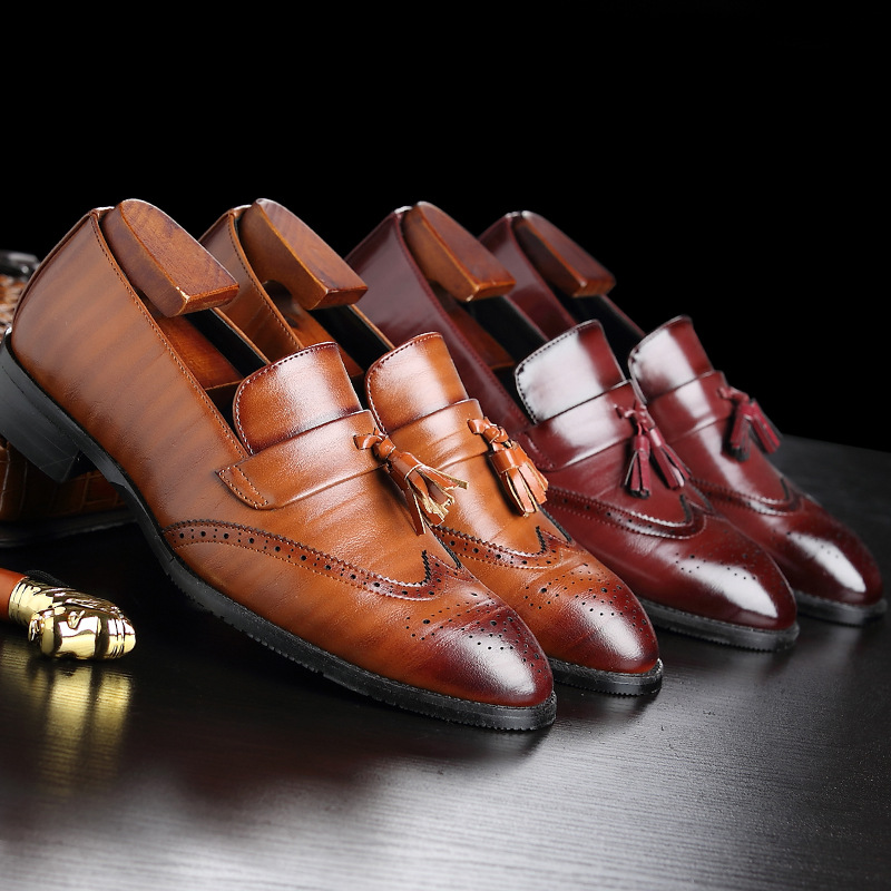 Klassische Herren-Leder-Quaste – Formal Wear Women'S Loafers Bewertung und Preis