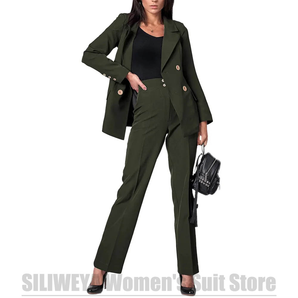 Zweireihiger Anzug für Damen,  – Women Formal Wear Shirt And Pant Bewertung und Preis