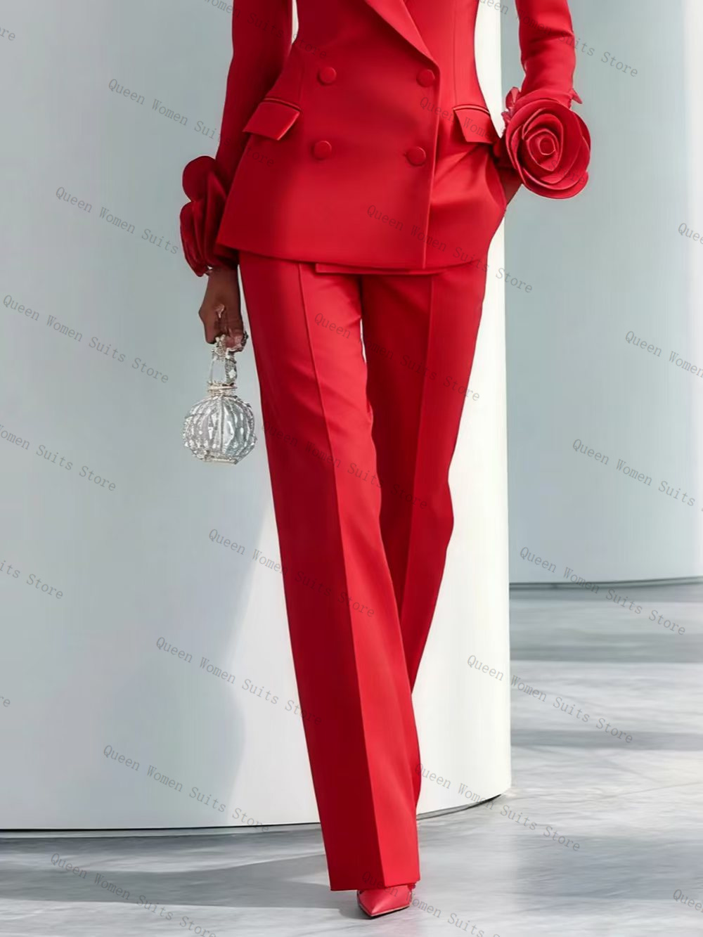 Luxuriöses rotes Damen-Anzug-S – Women'S Formal Wear Tuxedo Bewertung und Preis