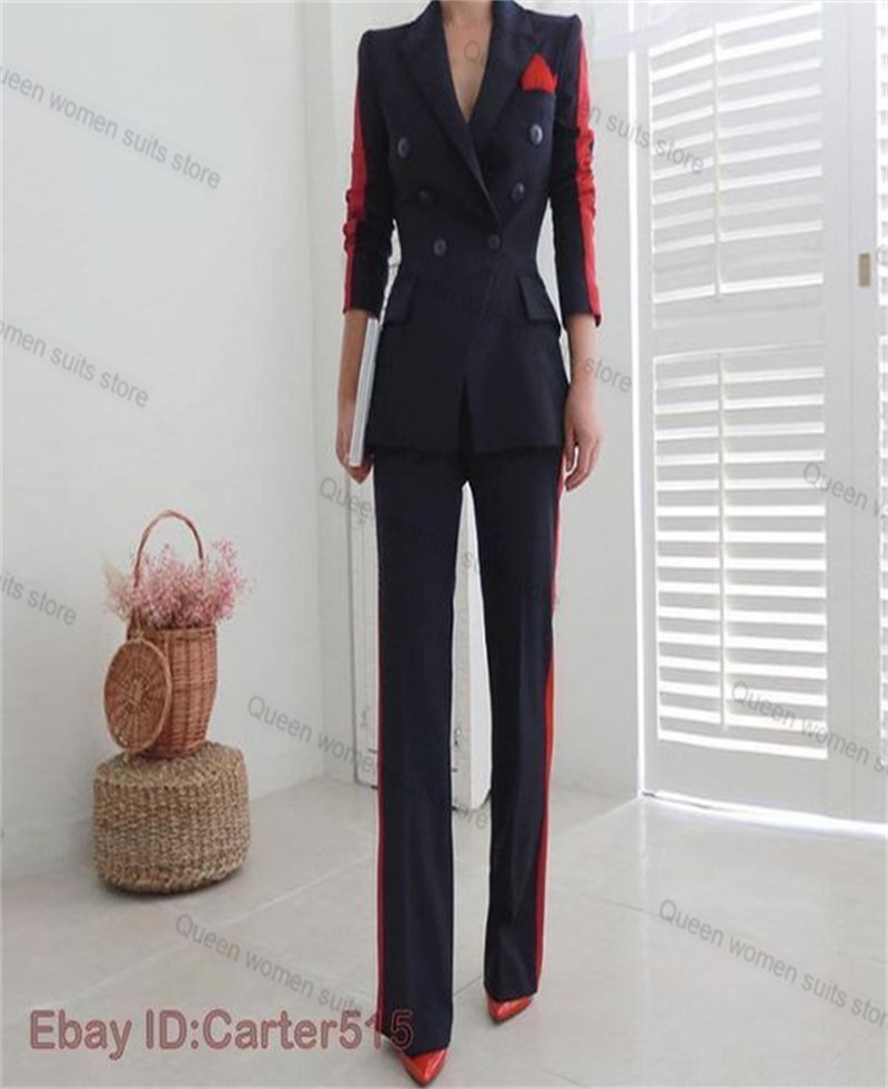 Rot Schwarz Herbst Frauen Anzu – Women'S Formal Wear Tuxedo Bewertung und Preis