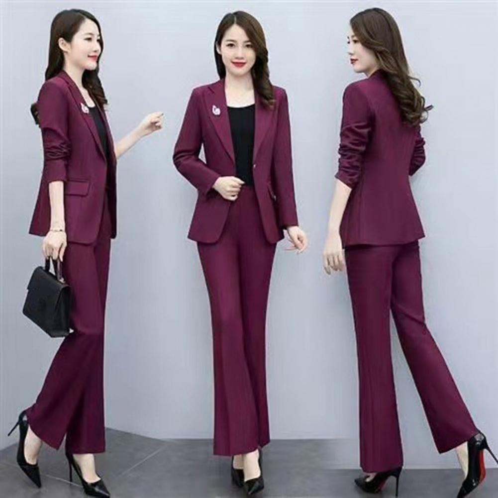 2-teiliges Damen-Anzug-Set mit – Women'S Formal Wear Pants Suit Bewertung und Preis