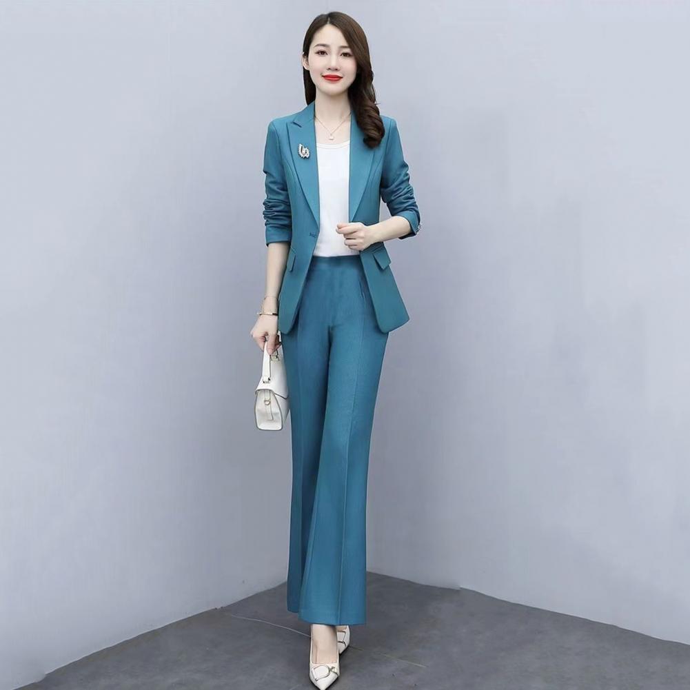 2-teiliges Damen-Anzug-Set mit – Women'S Formal Wear Pants Suit Bewertung und Preis